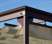 Pérgola de aluminio con perfil